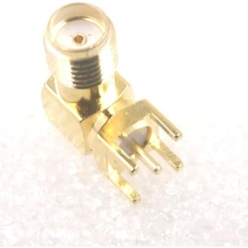 GONGFENG 200pcs New Bending SMA-KWE External Screw Hole SMA RF Antenna Base 90 RF Connector Special Wholesale TO Brazil