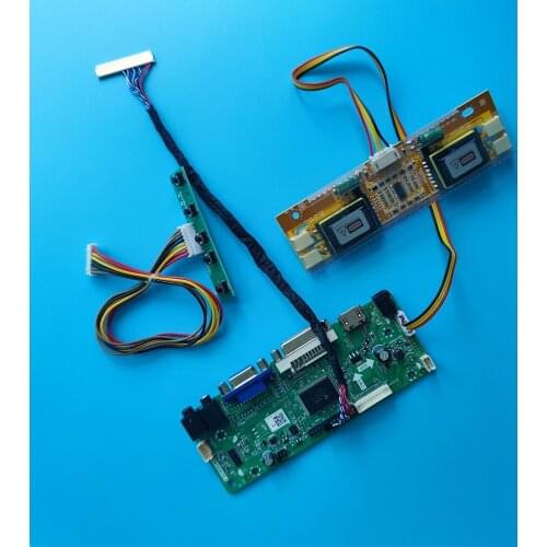 Kit for LM190E03-A4K1 Screen Panel Controller board LVDS 4 lamps 30pin 19" 1280X1024 M.NT68676 DIY HDMI Driver VGA DVI