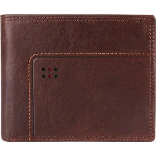 Wallet Short Men Purses & Wallets Genuine Leather Men Wallet Card Holders Purse For Coins Male Wallet Money Bag Vintage Purses