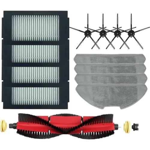 13Pcs Replacement Parts Kit For Xiaomi Mijia Pro Robot Vacuum Cleaner Side Roller Brush HEPA Filter Mop Pads