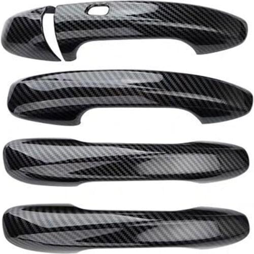 Car Exterior Door Handle Cover Trim Carbon Fiber Style Fit For Mercedes Benz GLC E Class W205 X253 W213 2016 2017 2018 2019 LHD