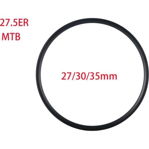 Factory sale Carbon Fiber Clincher MTB Rim 27.5ER 27/30/35mm depth Mountain Bike Bicycle Carbon Fiber Rims