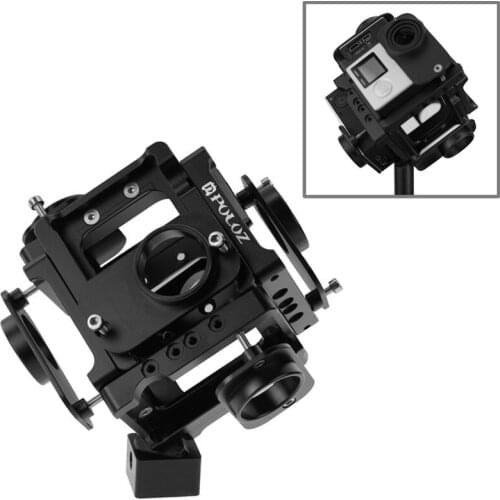 PULUZ 6 in 1 CNC Aluminum Alloy Housing Shell Protective Cage with Screw for GoPro HERO4 /3