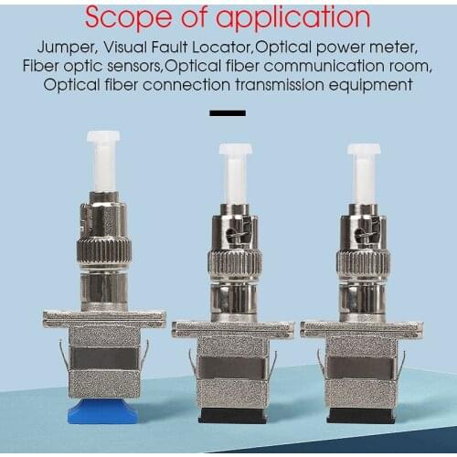 ST Male to SC Female Hybrid Fiber Optic Adapter Converter Connector SM 9/125 Hybrid Adaptor