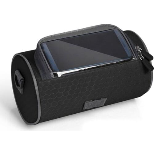 Bike Front Tube Bag Waterproof Bicycle Handlebar Basket Pack Cycling Front Frame Pannier Bicycle Touch Screen Phone Bag