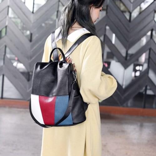 2021 New High Quality Leather Women Backpack Anti-Theft Travel Backpack Large Capacity School Bags for Teenage Girls Mochila