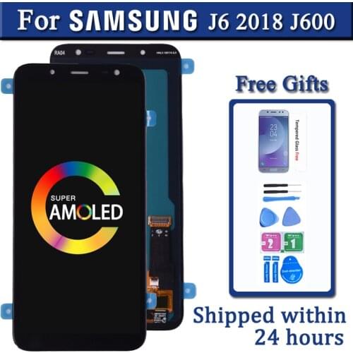 LCD Super AMOLED For Samsung Galaxy J6 2018 J600 J600F J600Y screen Display with touch Glass panel Assembly Replacement