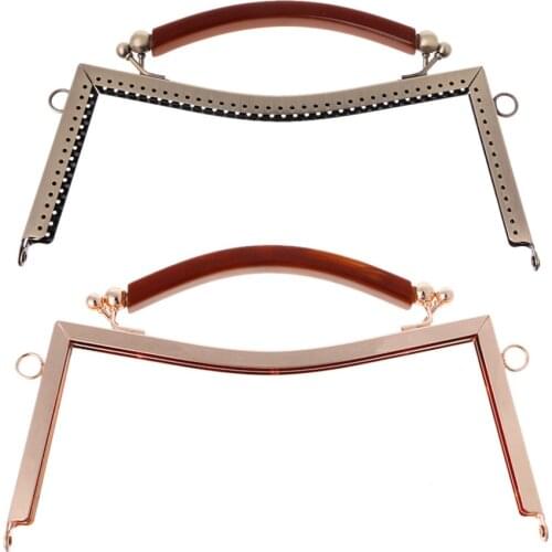 THINKTHENDO New Fashion 1PC Metal Frame Clasp Lock For Sewing Coin Purse Bag Accessories DIY 20.5cm