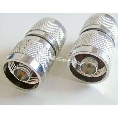 1Pcs N Male Plug To N Male Plug Straight RF Connector Adapter