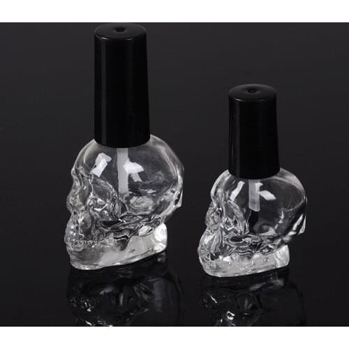 10ML/3ML/2ML Steamed Head Empty Cosmetic Container Glass Bottles Refillable With Brush Nail Polish Bottle Transparent