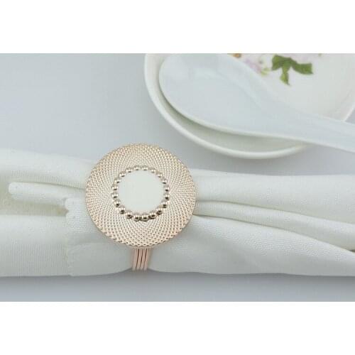 100PCS Free shipping exquisite fashion Hotel KTV wedding party, swing sets metal napkin rings, napkin buckle