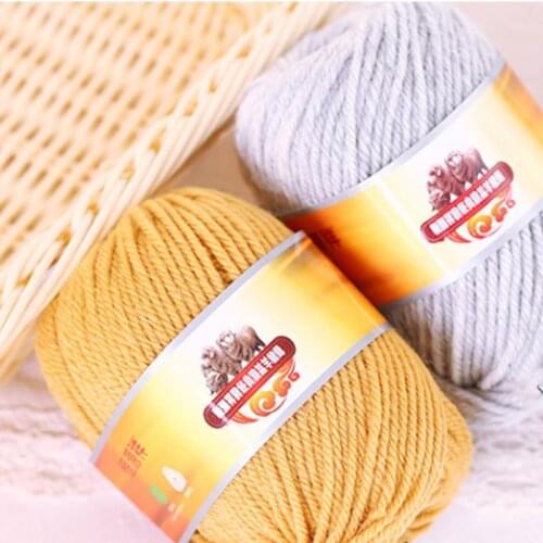 50g Cashmere wool Yarn Pure 100% Wool Coarse DIY Scarf Sweater Hand Knitting Yarn Baby Thread Ball Baby Thread Thick Line AQ316