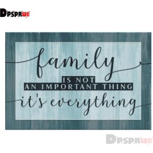 Dpsprue Full Square/Round Drill 5D DIY Diamond Painting "Text" Diamond Embroidery Cross Stitch 3D Decor Gift DF144