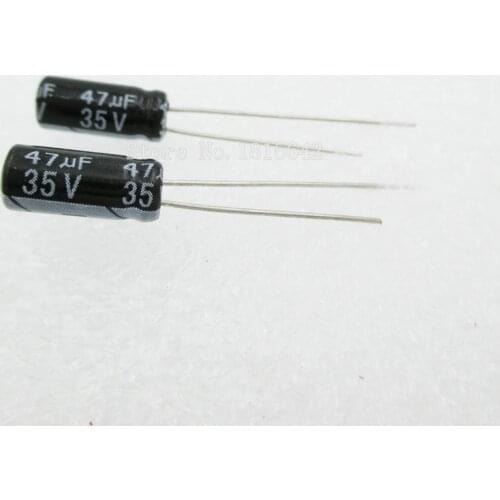 20PCS/LOT 47uF 35V Aluminum electrolytic capacitor 5*11 Electrolytic Capacitor 35v 47uf
