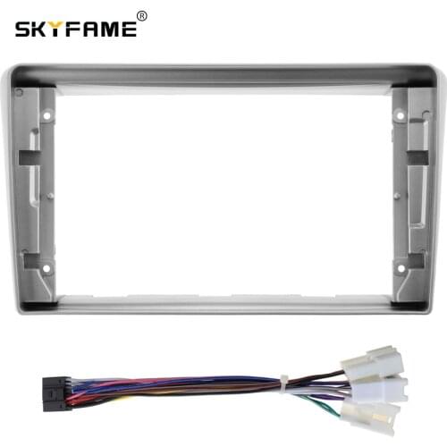 Car Radio Fascia Frame Cable For TOYOTA Avensis 2003-2008 Stereo Android Dashboard Kit Face Plate Frame Fascia