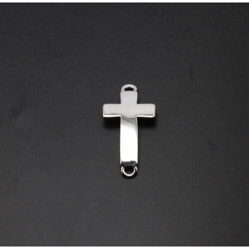 Beadsland metal two hole cross pendant DIY women men unisex unique pendant necklace fashion men women cross pendant