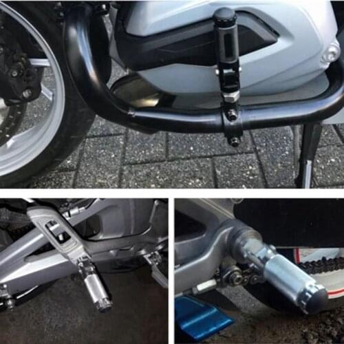 Black CNC Aluminum Universal Motorcycle Motor Bike Folding Footrests Pegs Rear Pedals Set Motorcycle Parts