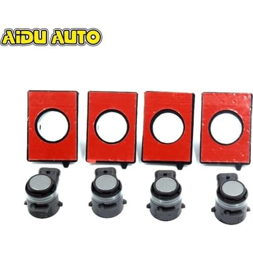 4 PCS Parking Sensors with Sealing Holders For Golf 5 6 7 MK7 Jetta 5 6 Passat CC 5Q0919275B 5Q0 919 275 B 34D 919 275 A