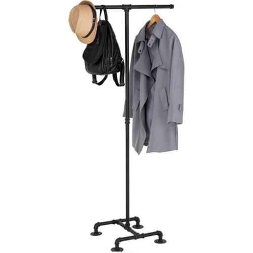 Find Joy Clothes Hanger Coat Rack Floor Hanger Coat Rack Dryer Stand Metal Garment Display for Purse Handbag Scarf Rail Hanger