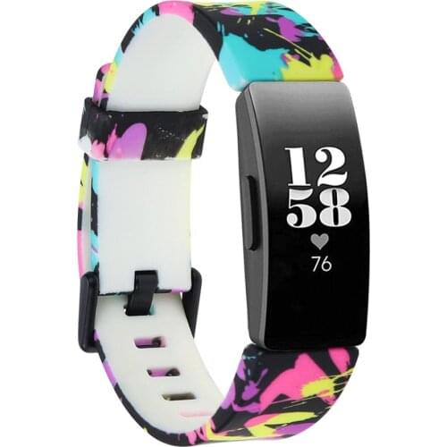 Honecumi For Fitbit Inspire Wristband Bracelet Soft Silicone Watch Strap Wrist Band For Fitbit Inspire HR Small Large