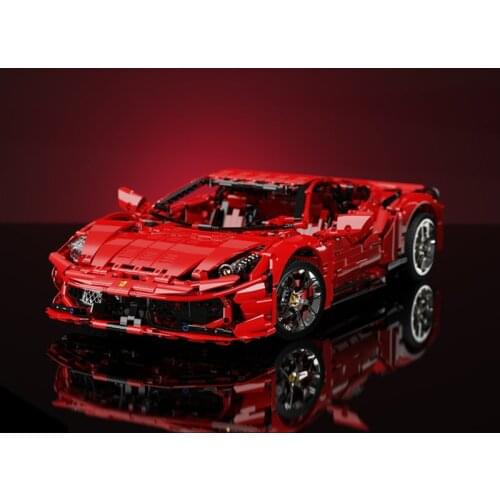 K BOX High-Tech MOC 10304 3380Pcs Italian Super Racing Car 458 Model Building Blocks Bricks Toys for kids christmas gift C61042