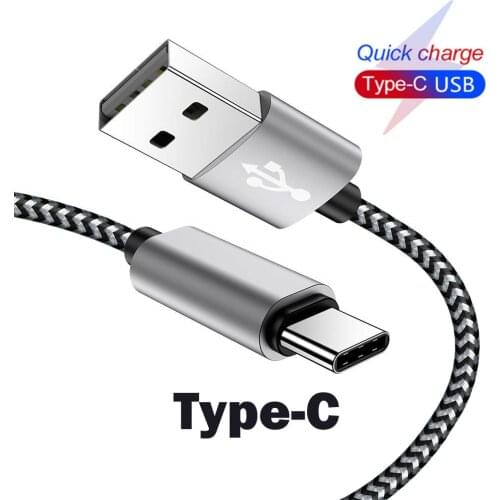 USB Type C Cable 3A Fast Charging USB C Data Cord Usb-C Charger For Redmi Note 7 for Samsung S10 S9 S8 Xiaomi MI 8 Type-C Cable