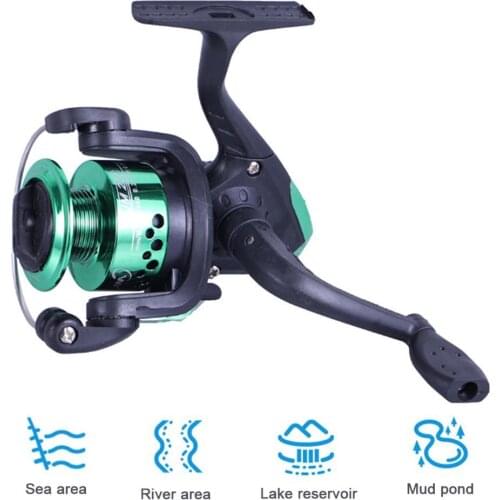 JM200 Electroplating Fishing Reel Gear Ratio 5.1: 1 Spinning Reel Wheel L/R Handle Lightweight Exchangable Handle Fishing Supply