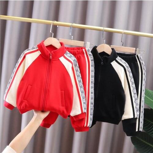 New Autumn Baby Clothes Suit Children Fashion Boys Girls Zipper Jacket Pants 2Pcs/Set Toddler Casual Clothing Kids Tracksuits