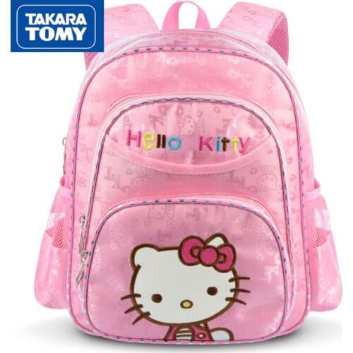 Takara Tomy Hellokittyk Cute and Exquisite Large-capacity Waterproof Child Girl Girl Heart School Bag