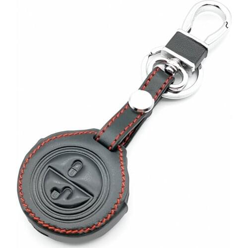 Soft Texture Leather Car Key Cover Case For Benz Smart Forfour City Fortwo Roadster Mitsubishi Colt Warior Carisma Remote Case