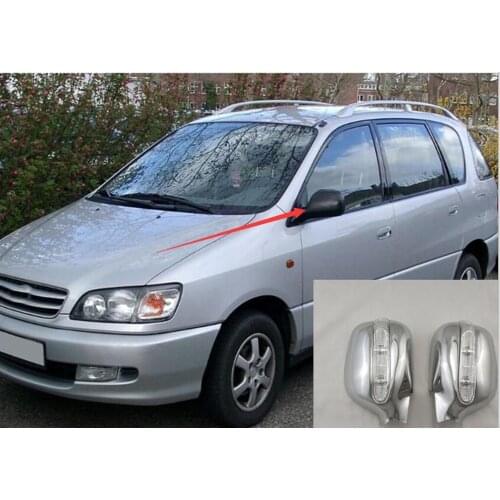 Novel style For Toyota Picnic Ipsum 1995-2001 ABS Chrome plated door mirror covers Led