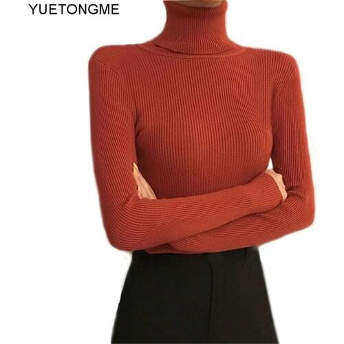 Autumn Winter Women Turtleneck Sweater Warm Pullovers Sweater Long Sleeve Cashmere Loose Jumper