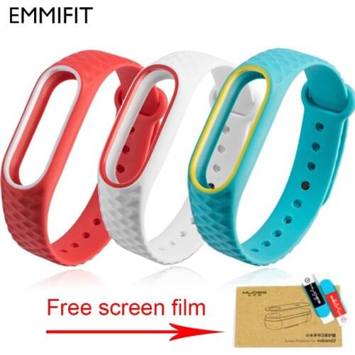 Xiaomi Mi Band 2 Bracelet Strap For Miband 2 Colorful Strap Wristband Replacement Smart Band Accessories For Mi Band 2 Silicone