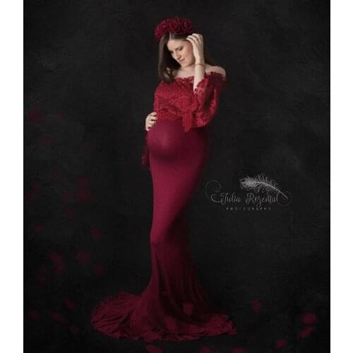 Mermaid Maternity Photography Props Dresses for Pregnant Women Clothes Maternity Dresses for Photo Shoot Pregnancy Dresses