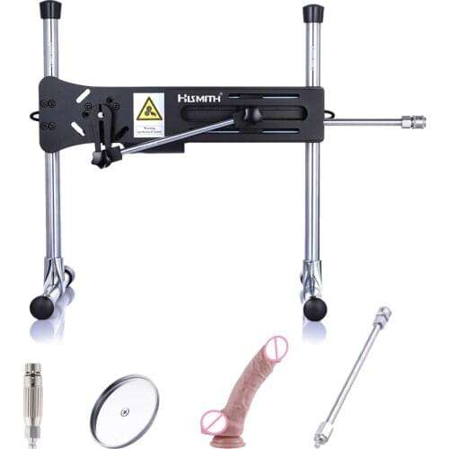 HISMITH Premium Sex Machine Kliclok Power Free Big Dildo Holders Vibrator with 3XLR connector Automatic Sex machine for women