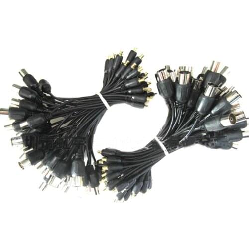 1PC IEC to MCX male pigtail cable TV adapter 15cm RG174 cable pigtail antenna cable NEW