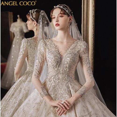 Maternity Dress Elegant Long Sleeve Wedding Pregnancy Bridal Dress Luxury Wedding Gowns High-End Winter Plus Size Bride Dress