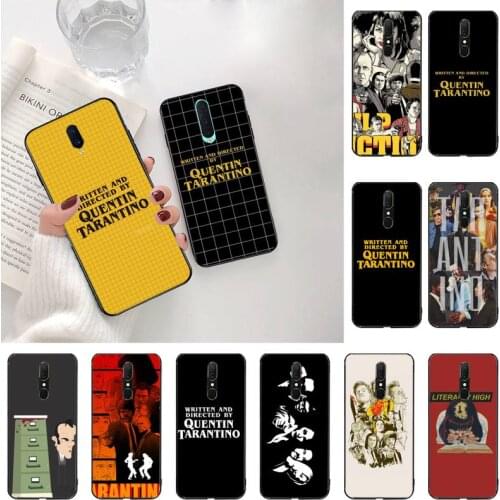 YJZFDYRM Written Directed Quentin Tarantino Black Cell Phone Case For Oppo A5 A9 2020 A5S Reno2 z Renoace 3pro Realme5Pro