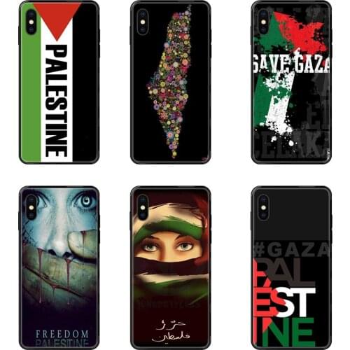 For Huawei Honor 20 20I 20S 10 10I 6A 7A 7X 8C 8X 9 9A 9I 9X Lite Pro Special Palestine Flag Black Soft TPU Case Protective