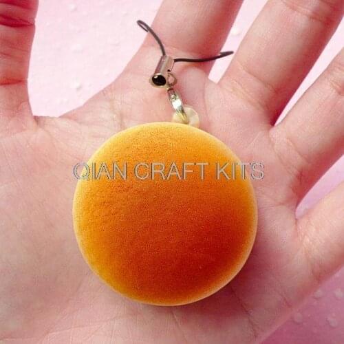 20pcs Kawaii Squishy Bread Bun Squishy Blank for DIY 4cm Decoden Sweets Cellphone Deco Phone Strap Charm Key Chain