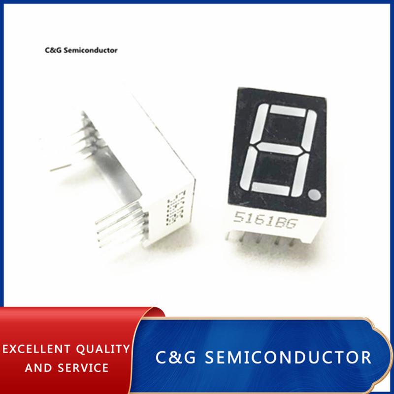 20PCS LD-5161BG 1 Digit 0.56" GREEN 7 SEGMENT LED DISPLAY COMMON ANODE DIP-10