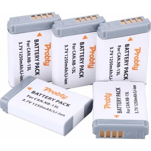 3Pcs Probty NB-13L NB13L NB 13L Battery for Canon PowerShot G5X G7X G9X G7 X Mark II G9X Mark II SX620 HS SX720 HS Camera