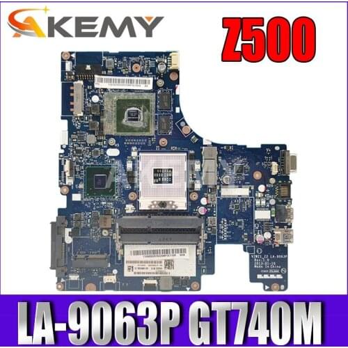Akemy LA-9063P laptop motherboard for lenovo z500 original mainboard gt740m
