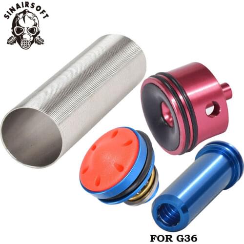 Hot Sale MA 4pcs Cylinder Head /piston Head /nozzle /Cylinder Set For G36 Series Airsoft AEG Hunting Accessories