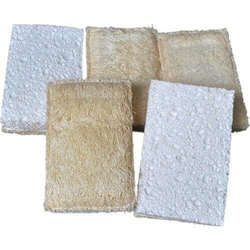 Zero Waste Eco-Friendly Cleaning Sponge Biodegradable Scrub Pad Non Scratch Kitchen Dishes Plastic Free loofah Kitchen Scrubber