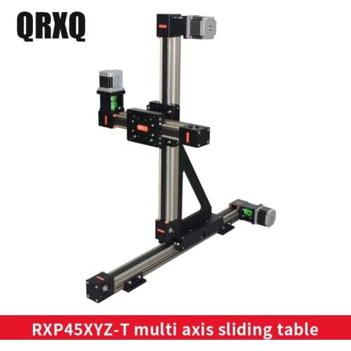 Gantry type linear guide slide synchronous belt module synchronous belt linear slide multi axis Z axis 100mm