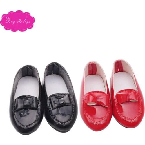 Doll shoes fashion pointed shoes 2 color dress shoes fit 16 inch Girl dolls and 14.5-inch Girl doll accessories r23