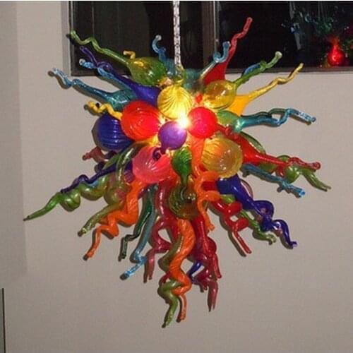2020 new design colorful murano glass chandelier LED chandeliers lighting