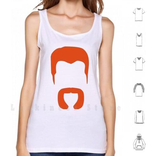 Abraham Minimalistic Beard Tank Tops Vest 100% Cotton Abraham Twd The Walking Dead Glenn Rick Carol Zombies
