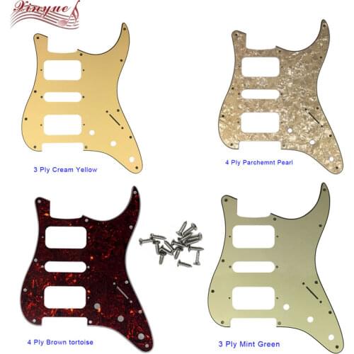 Guitar Parts For US 72' 11 mounting Screw Hole Standard St HSH strat Guitar pickguard many colors